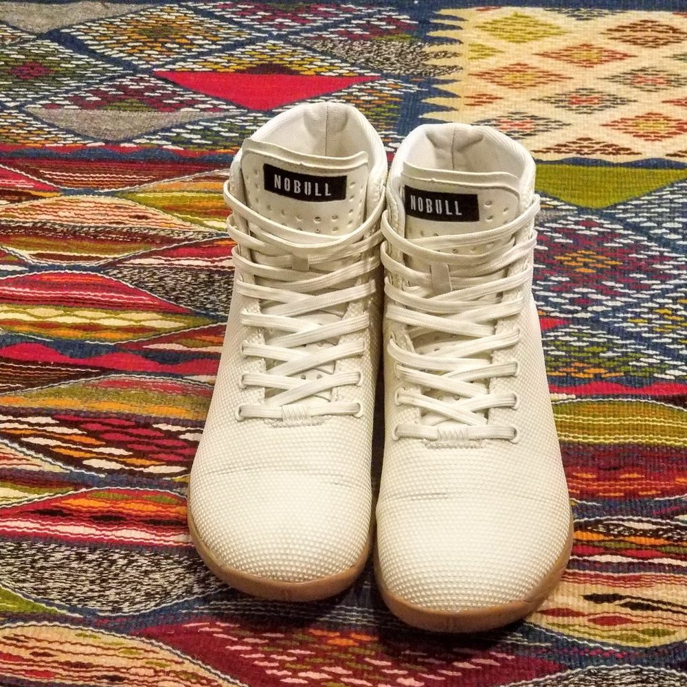 No Bull ivory High Top Trainer